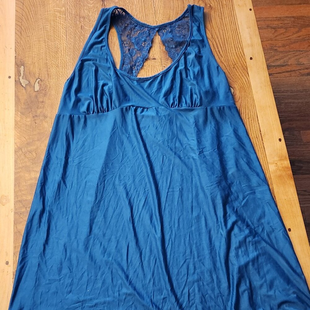 Comfy Sleep Dress with Lace Racerback - Picture 4 of 7